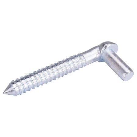 PROSOURCE Screw Hook, 34 in Thread, 6 in L, Steel, Zinc LR096